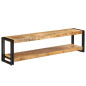 Meuble TV 150x30x40 cm Bois massif de manguier