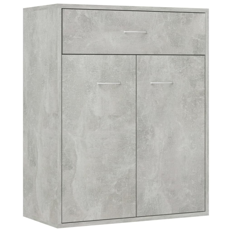 Buffet Gris béton 60x30x75 cm Bois d ingénierie