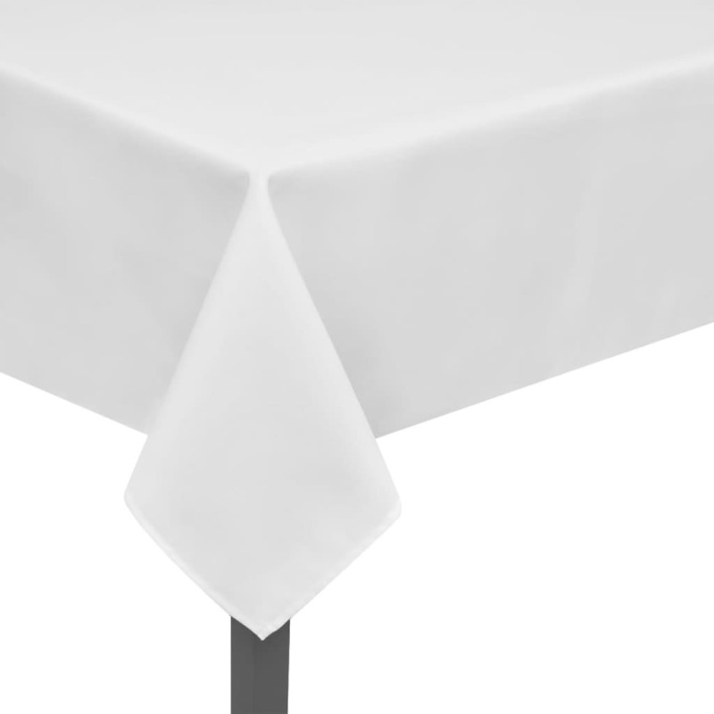 Nappes de table 5 pcs Blanc 250x130 cm