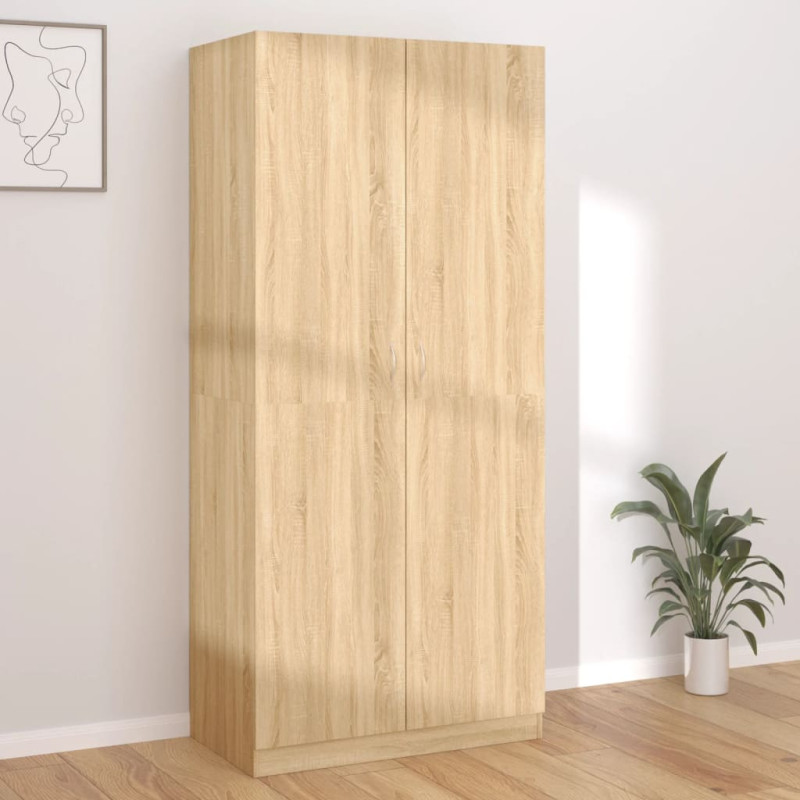 Garde robe Chêne sonoma 90x52x200 cm Bois d’ingénierie