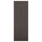 Panneaux de toit 12 pcs Acier enduit de poudre Marron 100x36 cm