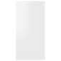 Étagères cube murales 2 pcs blanc brillant bois d ingénierie