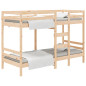 Lit superposé sans matelas 90x190 cm bois de pin massif