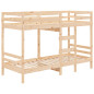 Lit superposé sans matelas 90x190 cm bois de pin massif