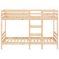 Lit superposé sans matelas 90x190 cm bois de pin massif