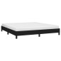 Cadre de lit sans matelas noir 180x200 cm tissu