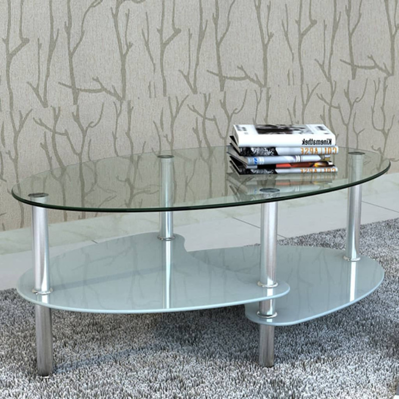 Table basse avec design exclusif Blanc 