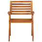 Chaises de jardin lot de 2 Bois d acacia solide