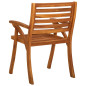 Chaises de jardin lot de 2 Bois d acacia solide