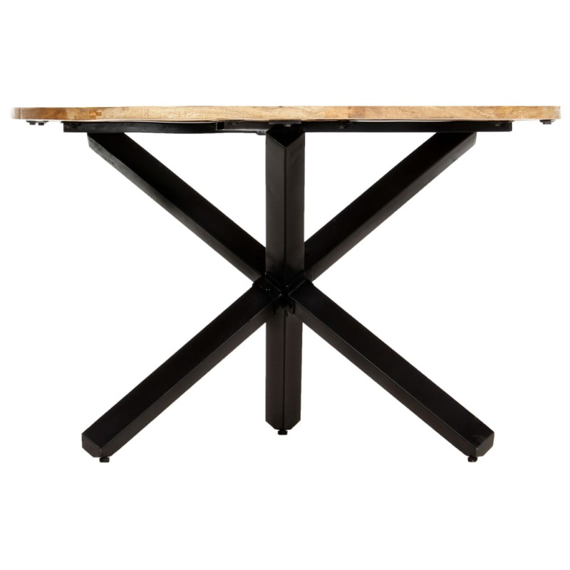 Table à manger Rond 120x76 cm Bois de manguier massif