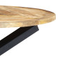 Table à manger Rond 120x76 cm Bois de manguier massif