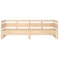 Lit coulissant sans matelas bois de pin massif 2x(90x190) cm