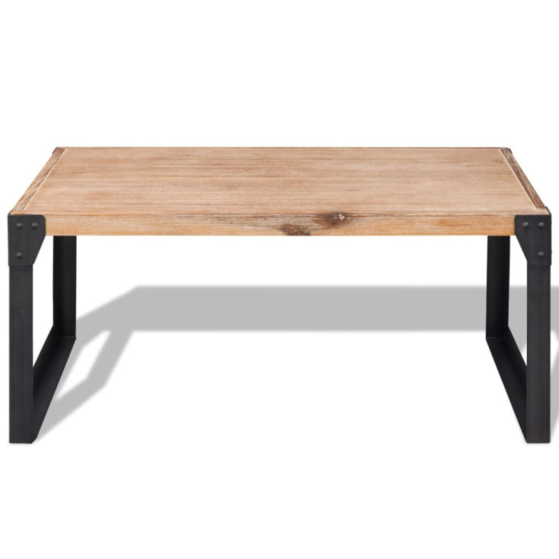 Table basse bois d acacia massif 100x60x45 cm