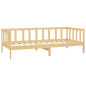 Lit de jour sans matelas bois de pin massif 90x200 cm