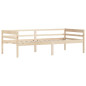 Cadre de lit sans matelas bois de pin massif 90x200 cm