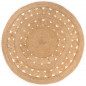 Tapis Design tressé Jute 180 cm Rond