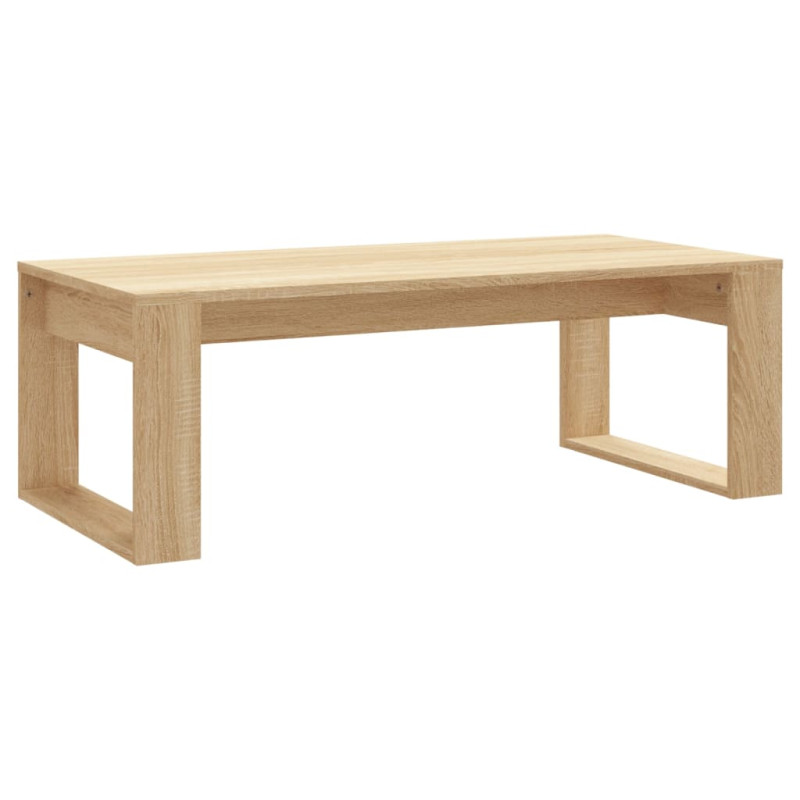 Table basse chêne sonoma 102x50x35 cm bois d ingénierie