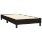 Cadre de lit sans matelas noir 90x200 cm tissu