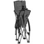 Chaises de plage pliables lot de 2 Gris Tissu