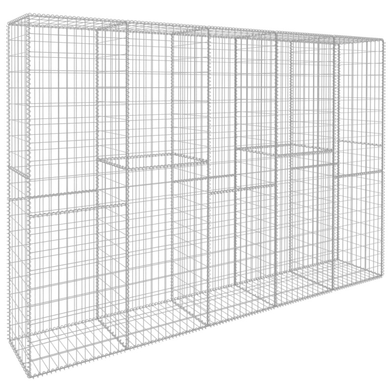 Mur en gabion avec couvercle Acier galvanisé 300 x 50 x 200 cm