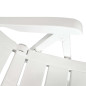 lot de 2 Chaises inclinables de jardin Plastique Blanc