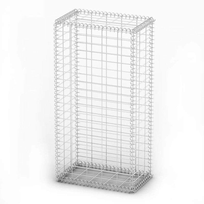 Panier de gabion avec couvercle Fil galvanisé 100x50x30 cm 