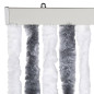 Moustiquaire Gris et blanc 90x220 cm Chenille 