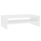 Support de moniteur Blanc 42 x 24 x 13 cm Bois d ingénierie