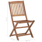 Chaises pliables d extérieur lot de 4 Bois d acacia solide