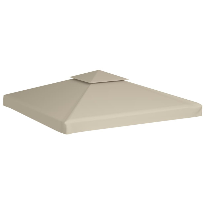 Recouvrement de remplacement d auvent 310 g m² Beige 3x3 m