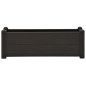 Lit surélevé de jardin PP Anthracite 100x43x35 cm