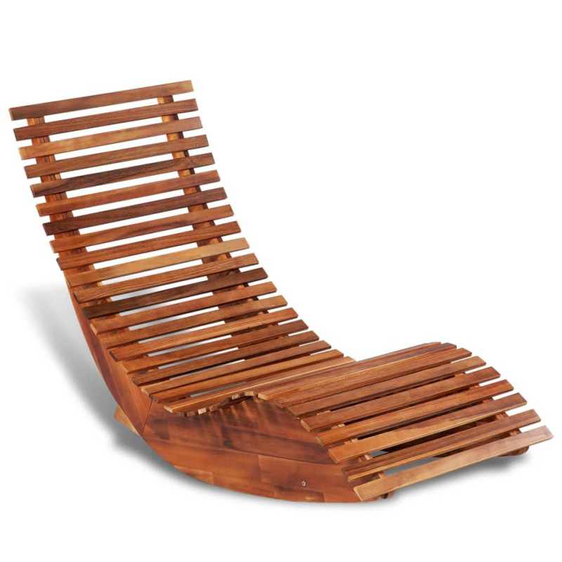 Chaise longue basculante Bois d acacia