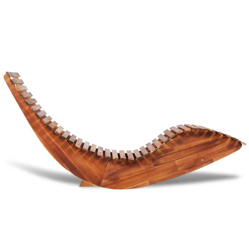 Chaise longue basculante Bois d acacia