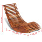 Chaise longue basculante Bois d acacia