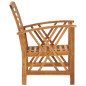 Chaises de jardin lot de 2 Bois d acacia massif