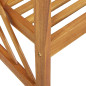 Chaises de jardin lot de 2 Bois d acacia massif