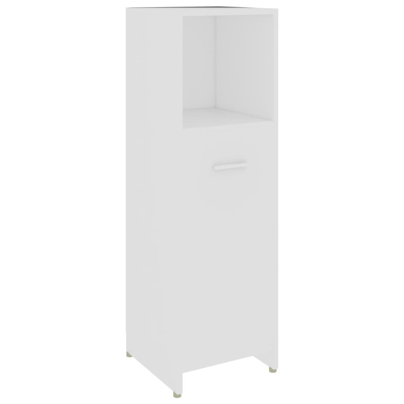 Armoire de salle de bain Blanc 30x30x95 cm Bois d ingénierie