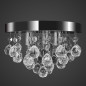 Lustre suspendu Design de cristal Chrome