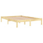 Cadre de lit sans matelas bois massif 140x200 cm