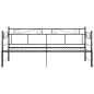 Cadre de canapé lit extensible sans matelas Noir Métal 90x200cm