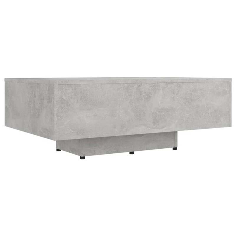 Table basse Gris béton 85x55x31 cm Bois d ingénierie