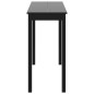 Table de bar MDF noir 115x55x107 cm 