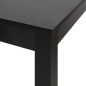 Table de bar MDF noir 115x55x107 cm 