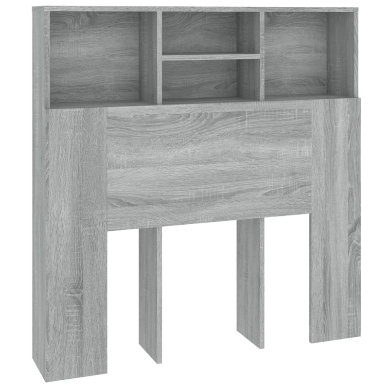 Armoire de tête de lit Sonoma gris 100x19x103,5 cm