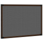 Moustiquaire extensible pour fenêtres Marron (100 193)x75 cm