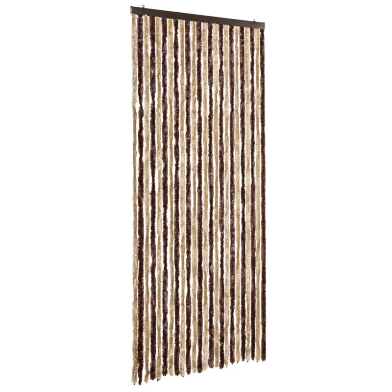 Moustiquaire Beige et marron clair 100x220 cm Chenille 