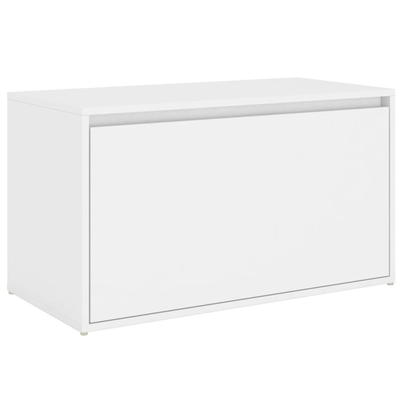 Banc d entrée 80x40x45 cm Blanc Bois d’ingénierie