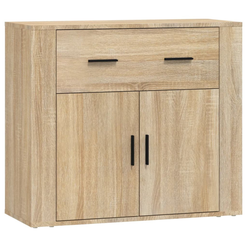 Buffet Chêne sonoma 80x33x70 cm Bois d ingénierie