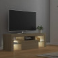 Meuble TV avec lumières LED chêne sonoma 120x35x40 cm