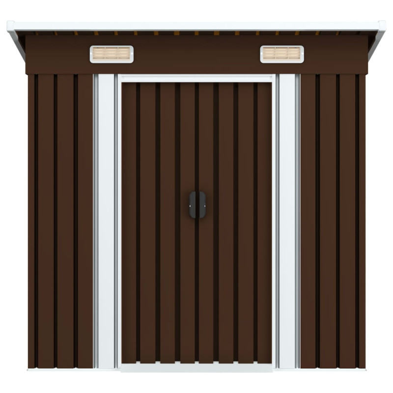 Abri de stockage pour jardin Marron 194x121x181 cm Acier